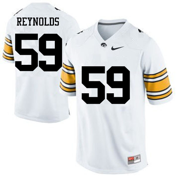 Men Iowa Hawkeyes #59 Ross Reynolds College Football Jerseys-White - Click Image to Close